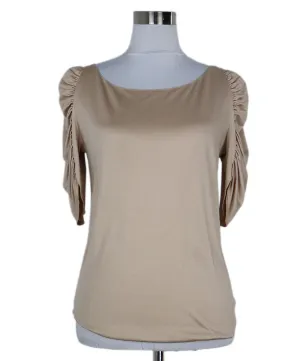 Chloe Nude Silk Longsleeve Top sz 4