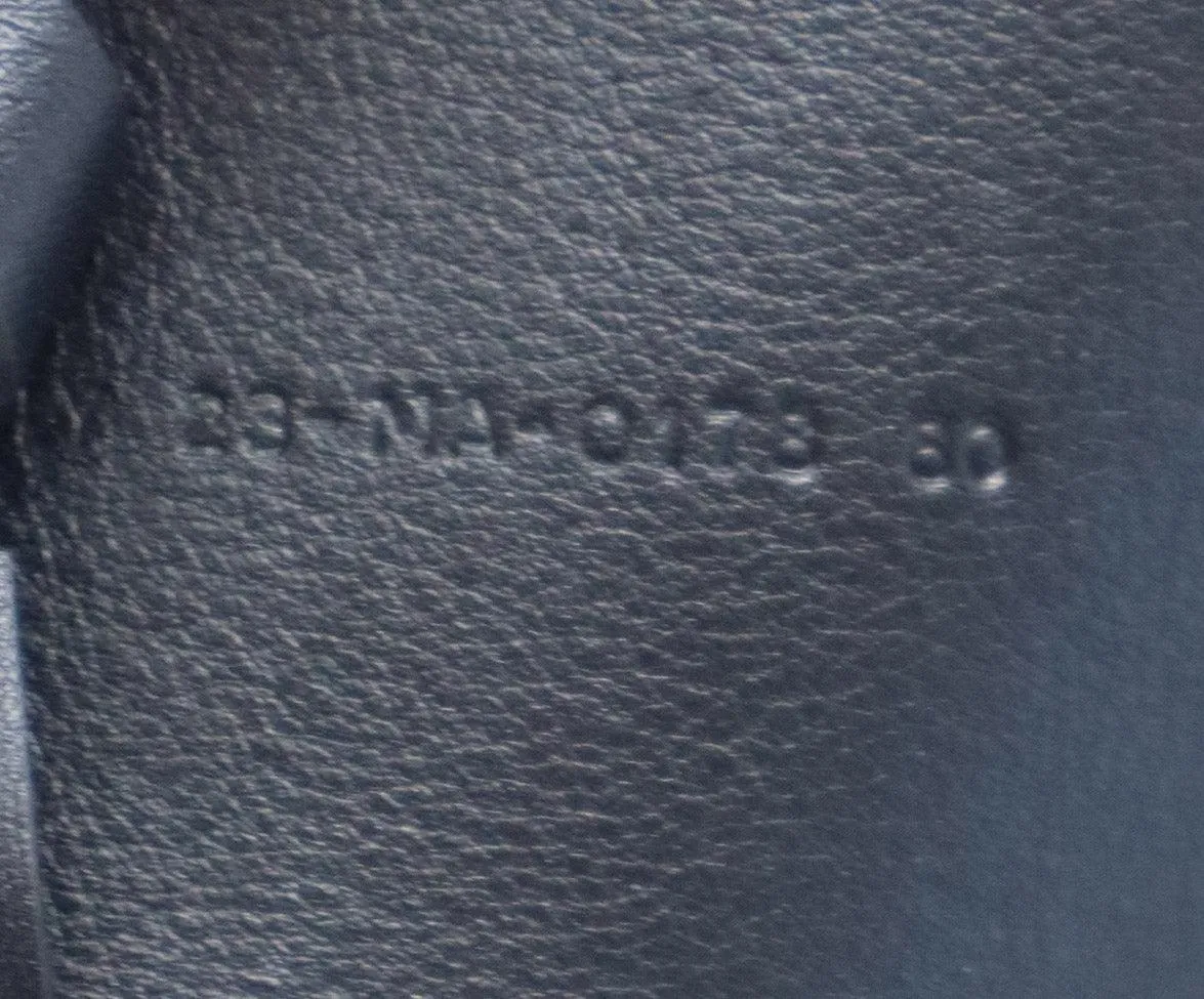 Christian Dior Black Leather Diorquake Belt
