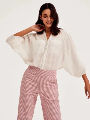 CKS Wild Blouse Light Beige