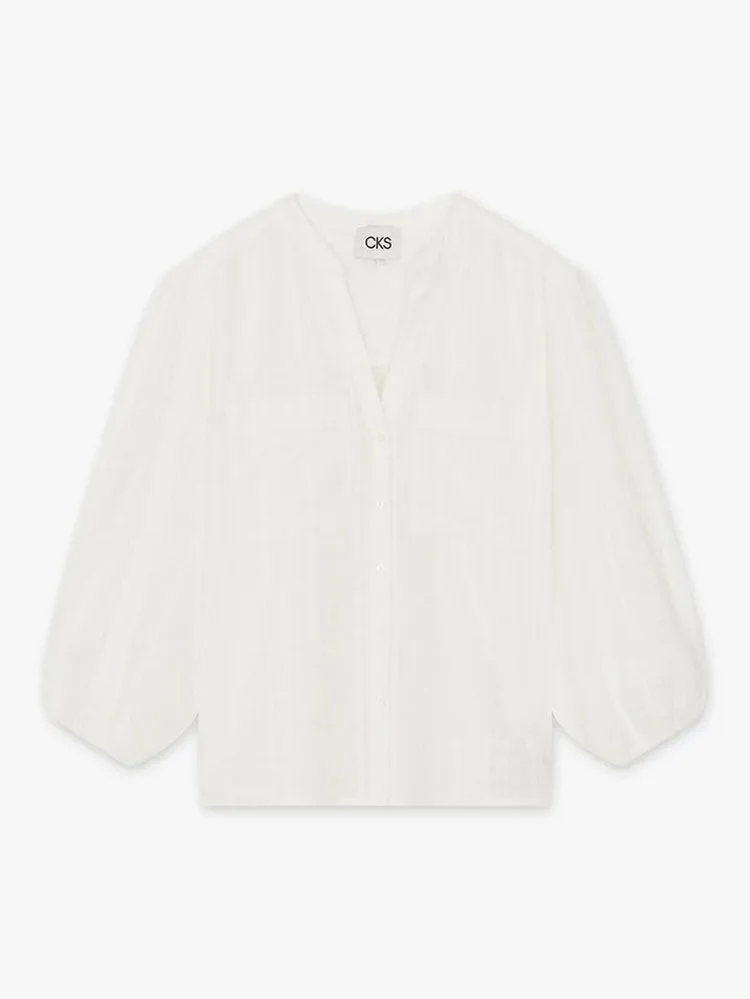 CKS Wild Blouse Light Beige