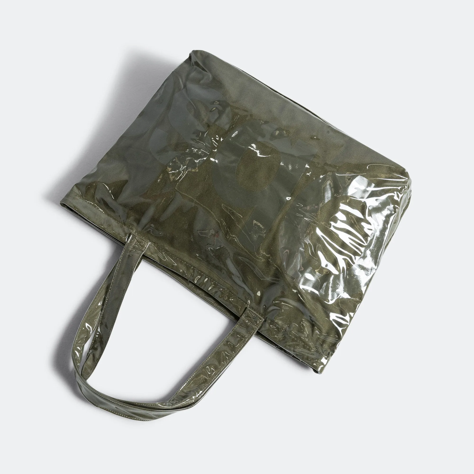 Classic Logo PVC Tote Bag - Army Green