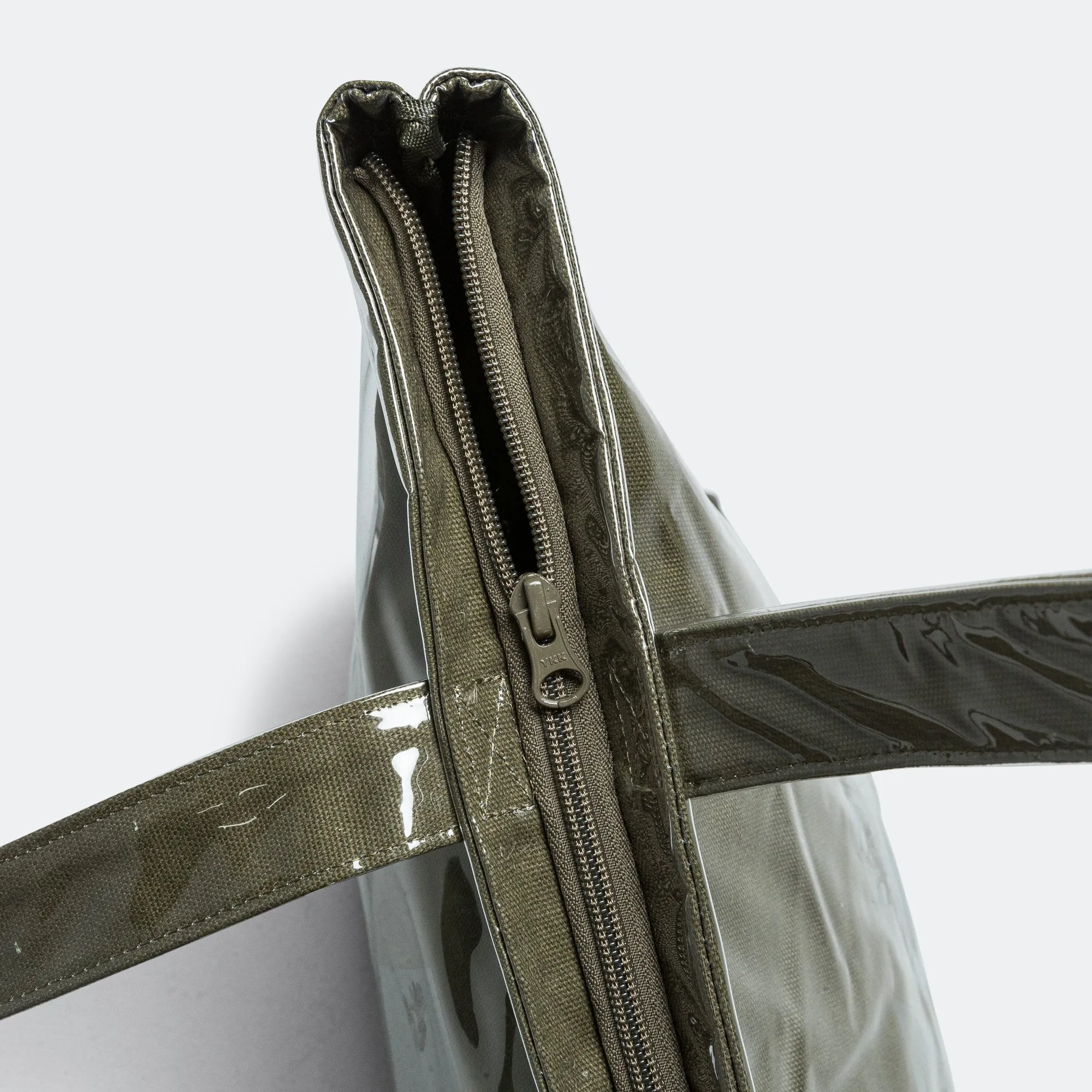 Classic Logo PVC Tote Bag - Army Green
