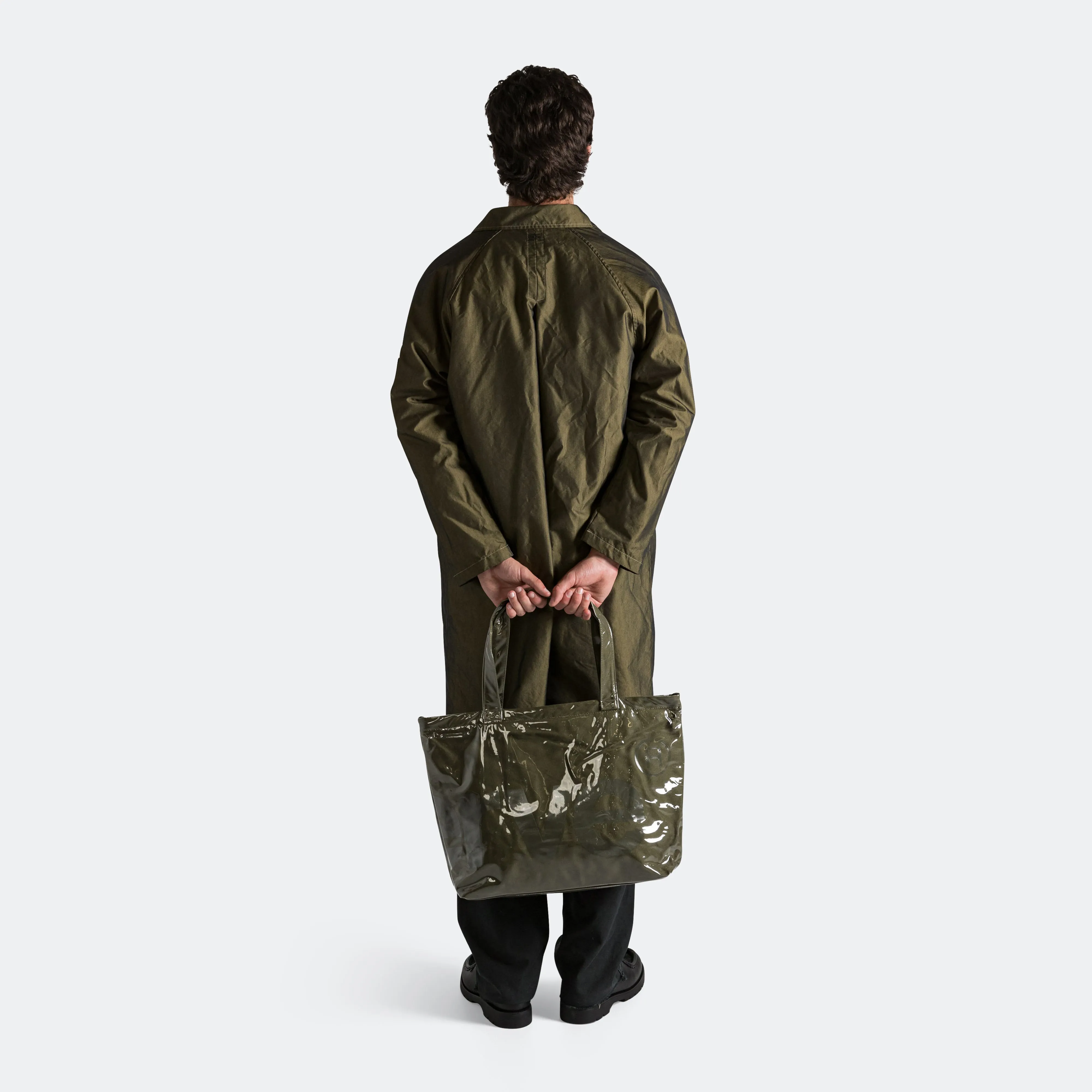 Classic Logo PVC Tote Bag - Army Green