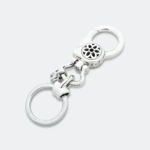 Clip 8 Keychain - A - 925 Silver