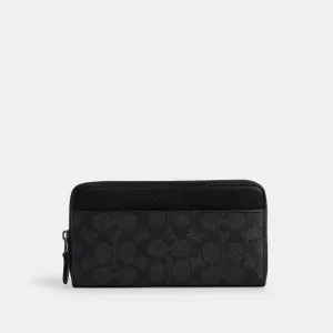 Coach Outlet Accordion Wallet In Signature Canvas