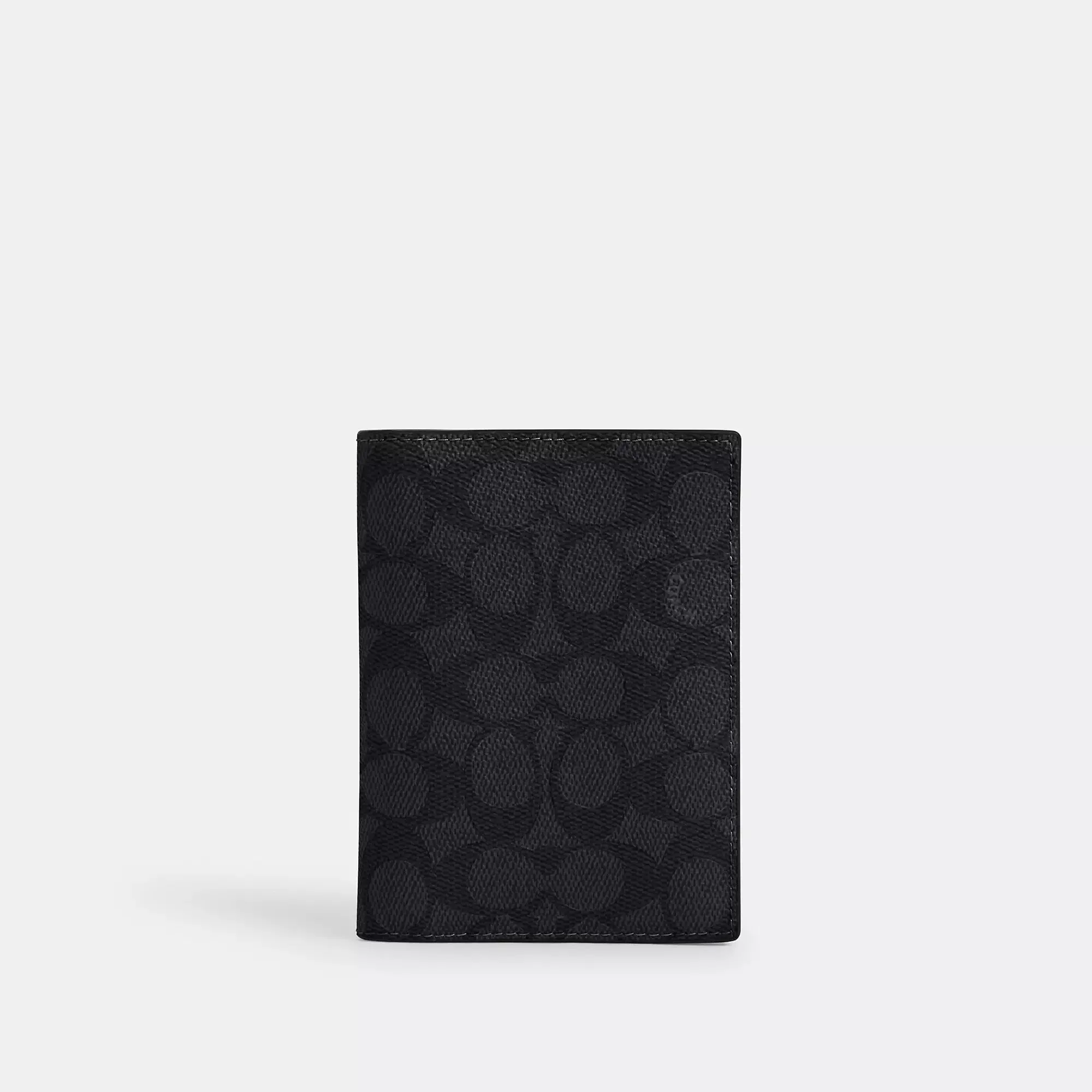 Coach Outlet Passport Card Case In Signature Canvas