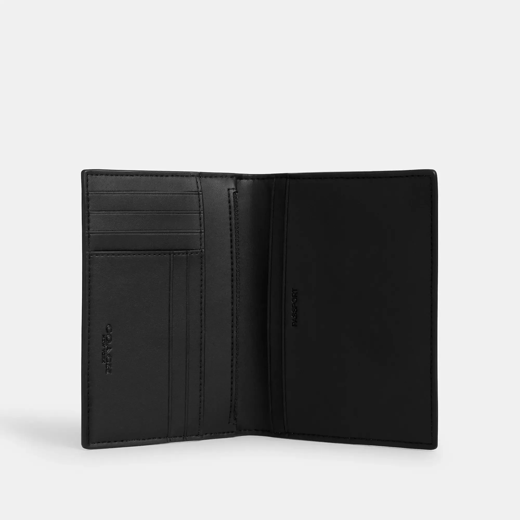 Coach Outlet Passport Card Case In Signature Canvas