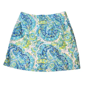 Coral Bay Aqua, white & lime Golf Skort Size 8