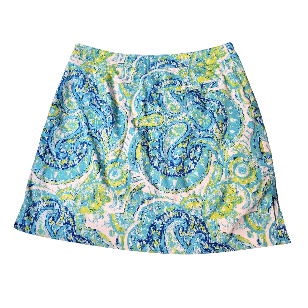 Coral Bay Aqua, white & lime Golf Skort Size 8