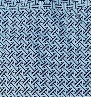 Cutter & Buck  Aqua & Navy Geometric Woven  Printed Women's Golf Skort Size 2