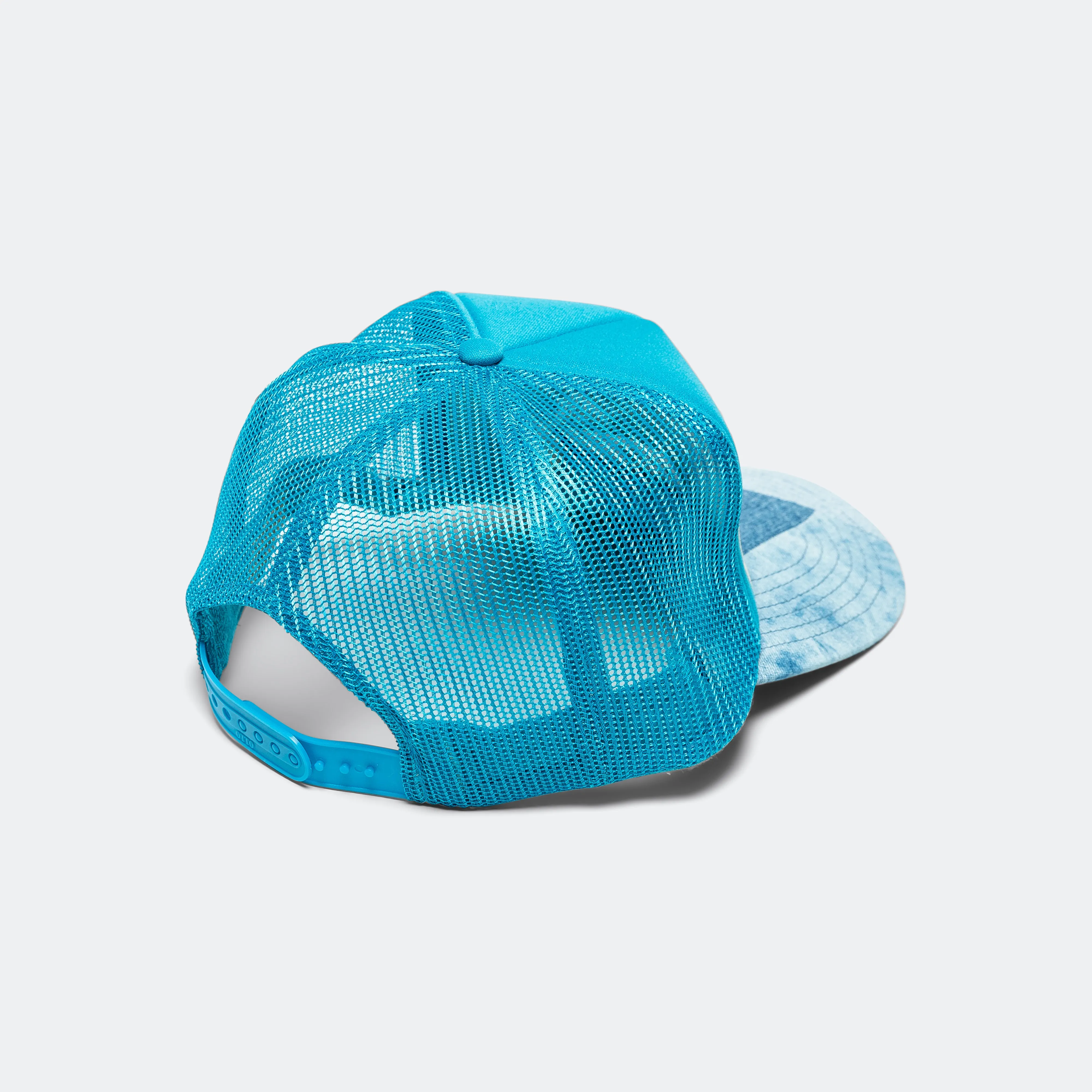 Denim Repair Service Denim Reconstruction Truck Cap - Turquoise