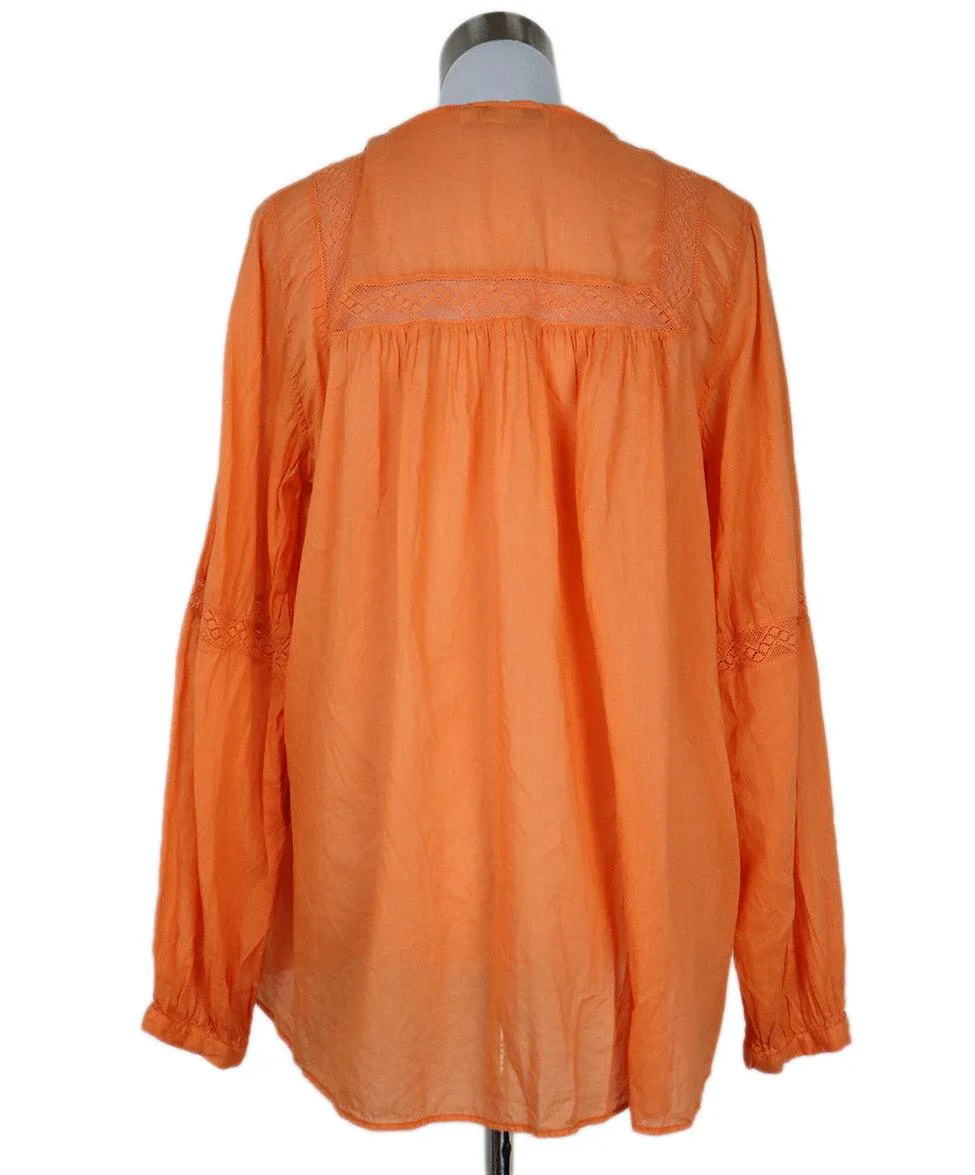 Devotin Orange Cotton Top sz 6
