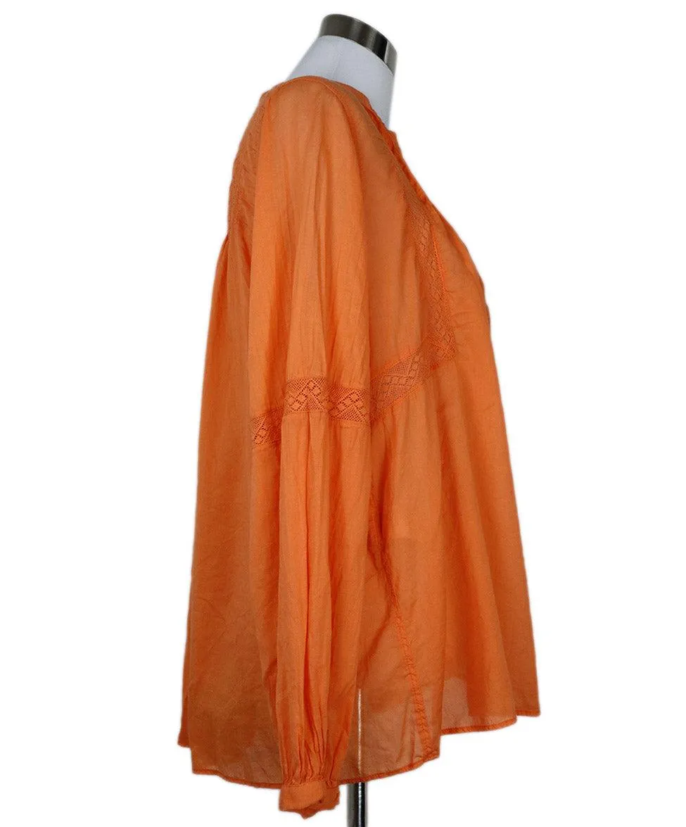 Devotin Orange Cotton Top sz 6