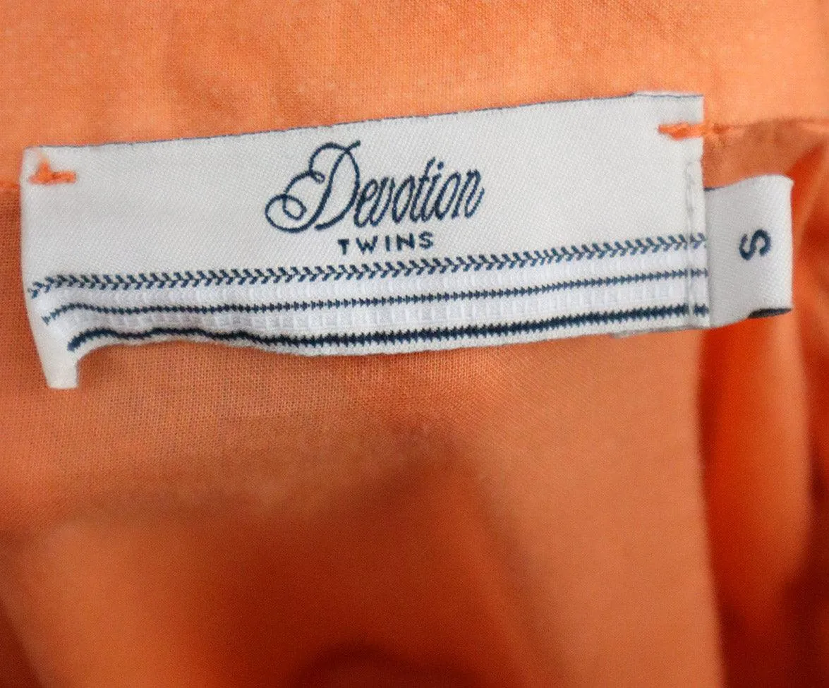 Devotin Orange Cotton Top sz 6