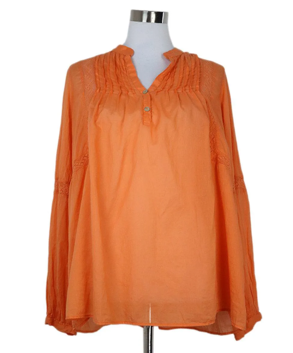 Devotin Orange Cotton Top sz 6