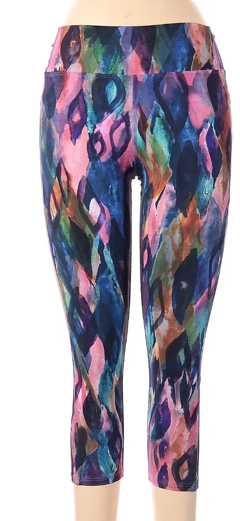 Dona Jo Patterned Leggings Size 2 MSP$75