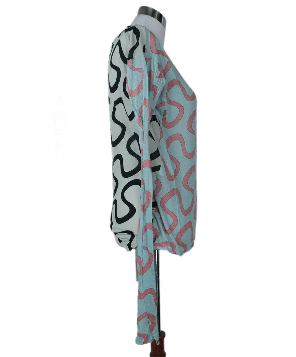 Emilio Pucci Multicolor Print Top sz 4
