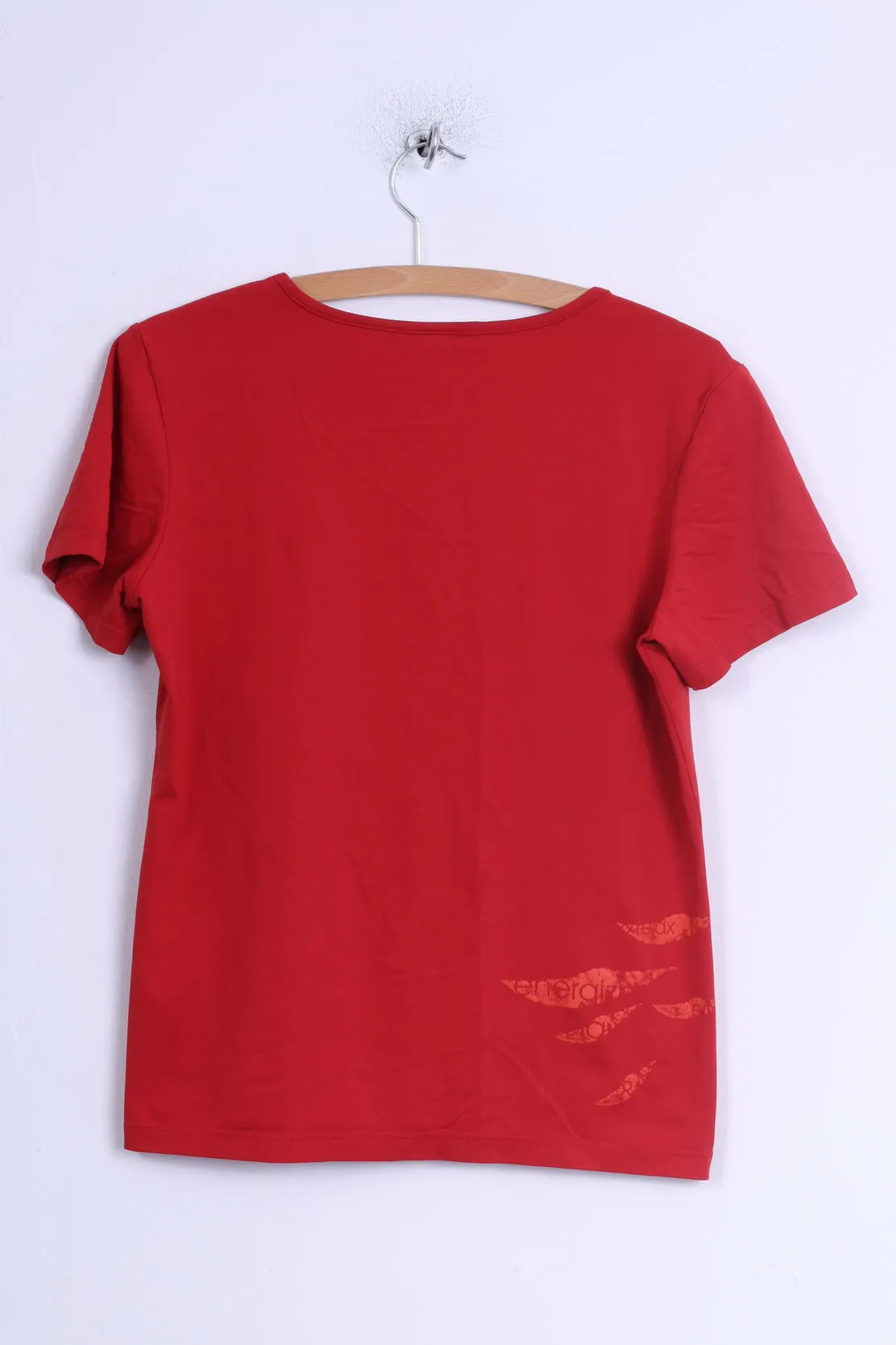 Etirel Womens M Shirt Red Stretch Emotion Control Sport Training Top