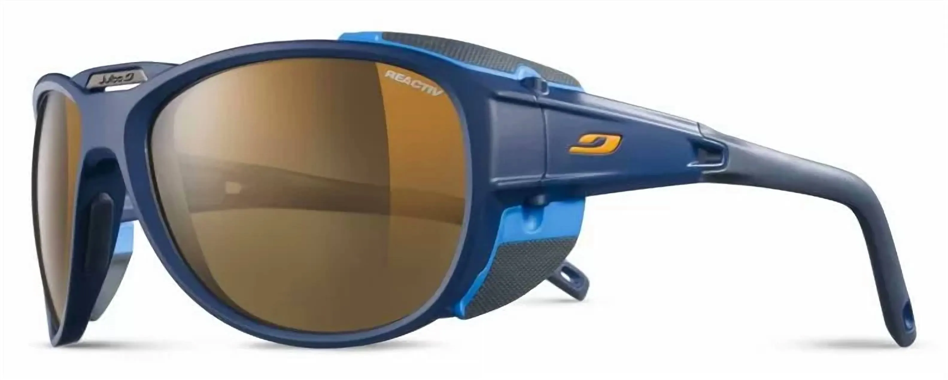 Explorer 2.0 Mountaineering Glacier Sunglasses In Dark Blue Frame - Silver Mirror (Reactiv 2