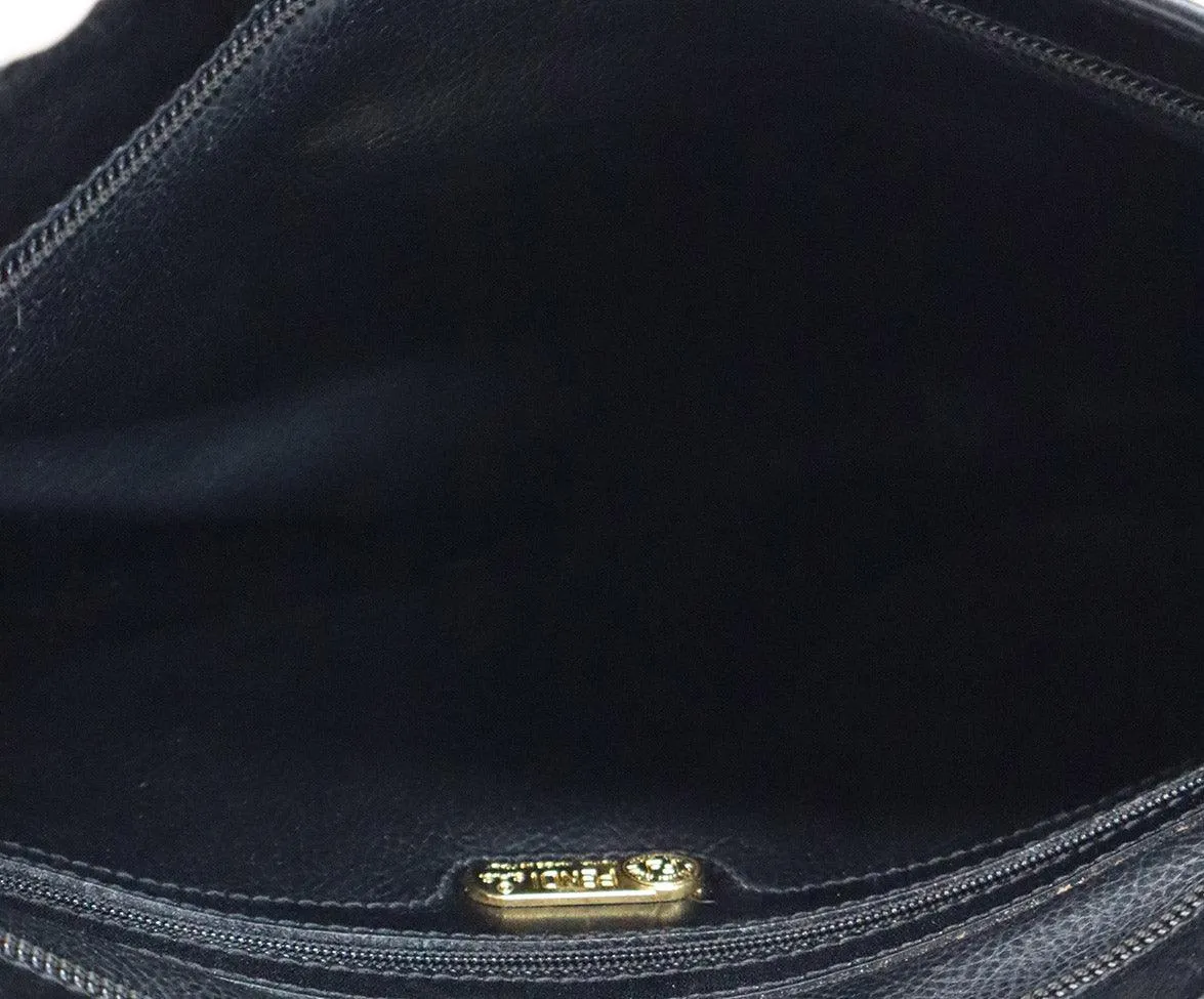 Fendi Vintage Black Suede Clutch