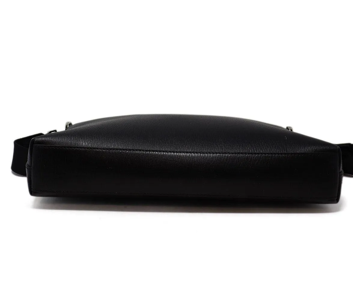 Ferragamo Black Leather Briefcase