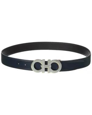 Ferragamo Gancini Reversible & Adjustable Leather Belt