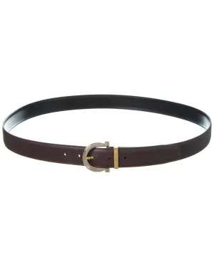 Ferragamo Gancini Reversible & Adjustable Leather Belt