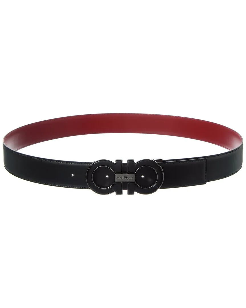 Ferragamo Gancini Reversible & Adjustable Leather Belt