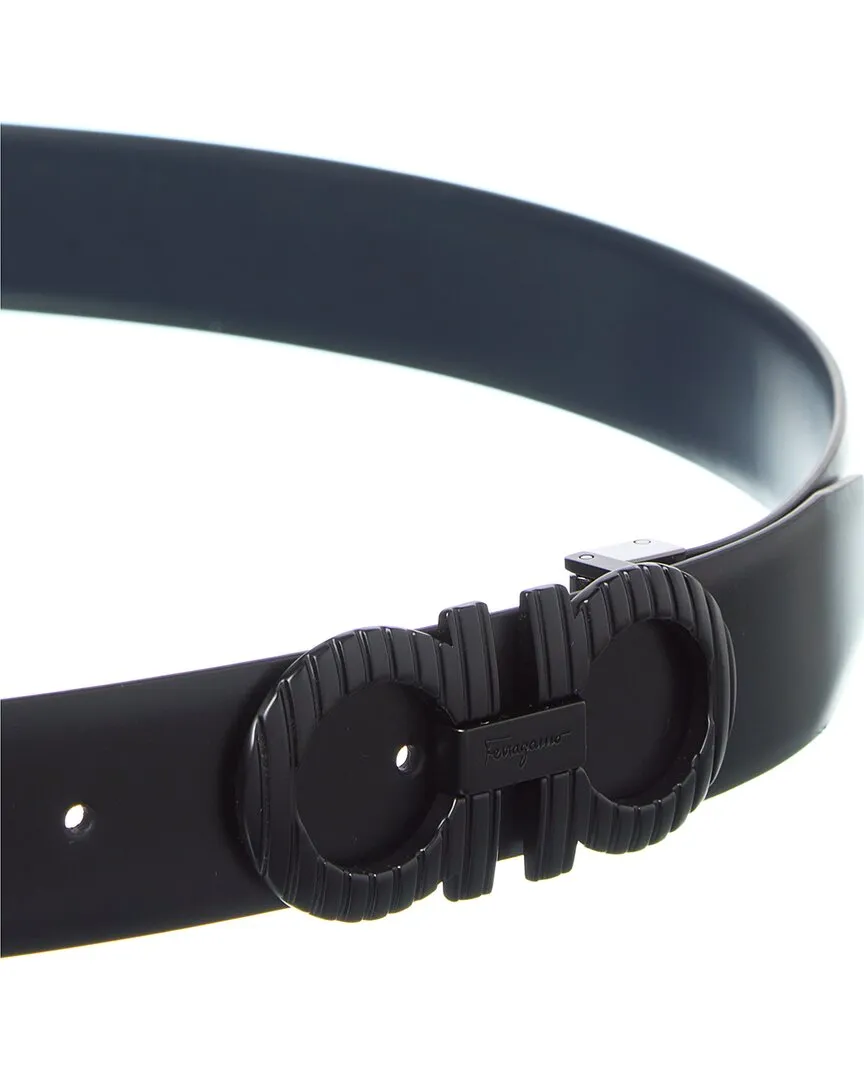 Ferragamo Gancini Reversible & Adjustable Leather Belt