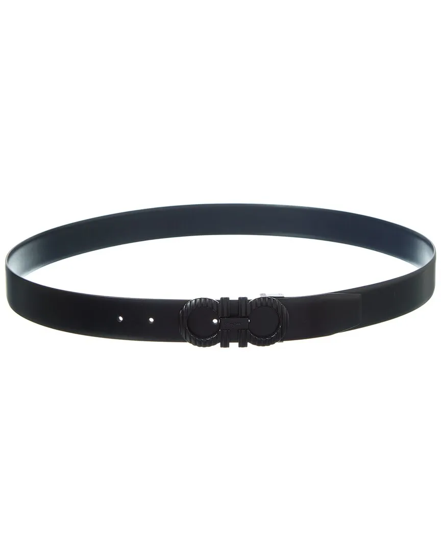 Ferragamo Gancini Reversible & Adjustable Leather Belt