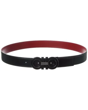 Ferragamo Gancini Reversible & Adjustable Leather Belt