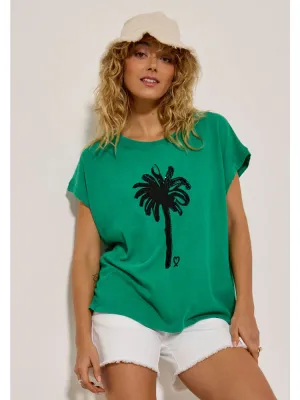 Five Palm Tree T-Shirt Mint