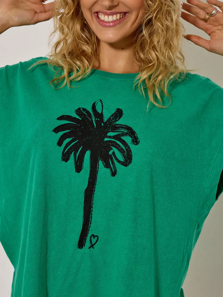 Five Palm Tree T-Shirt Mint