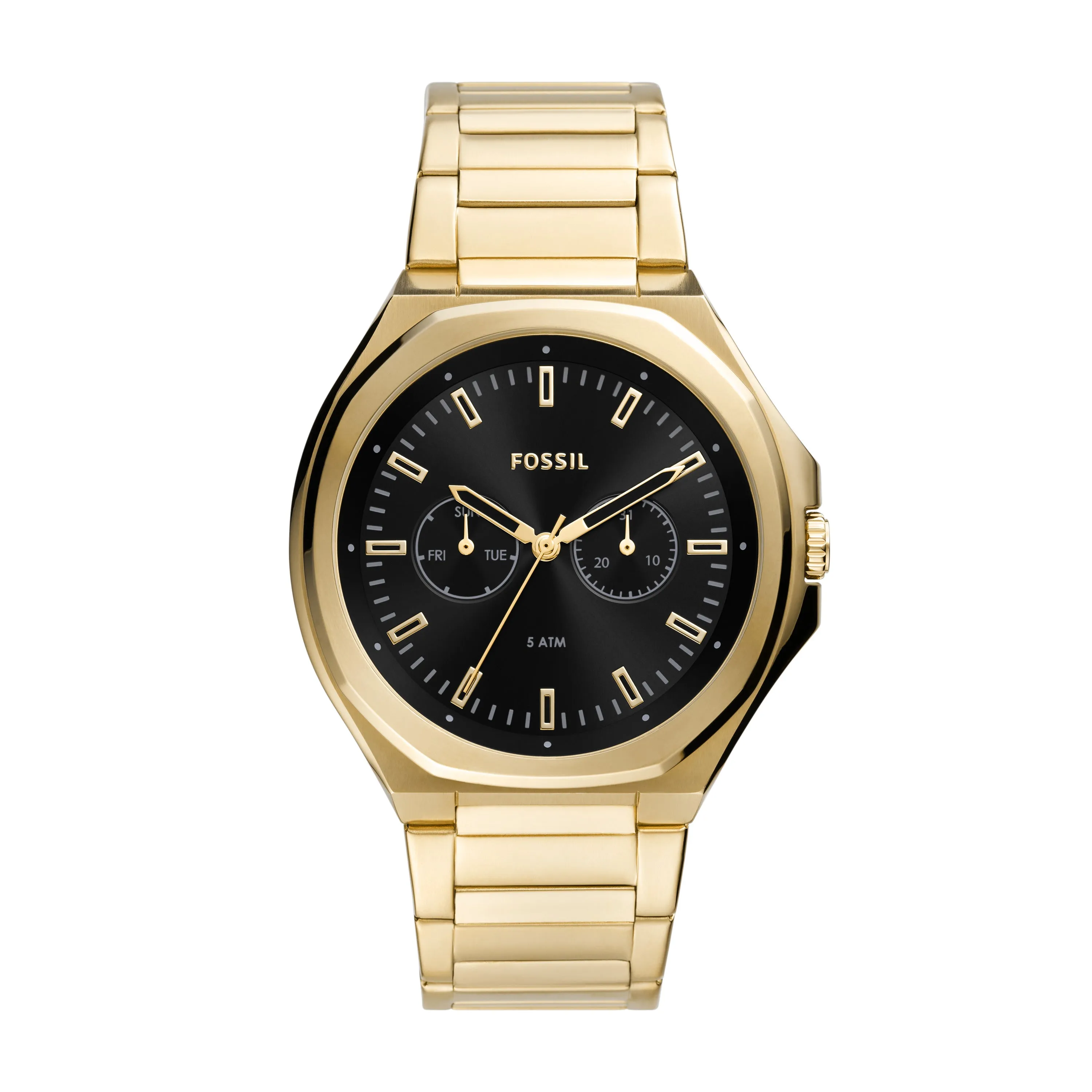 Fossil Men's Evanston Multifunction, Gold-Tone Stainless Steel Watch