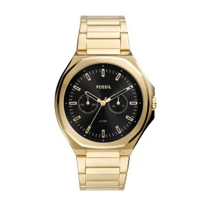 Fossil Men's Evanston Multifunction, Gold-Tone Stainless Steel Watch