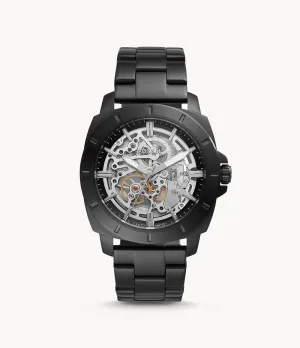 Fossil Men's Privateer Sport Automatic, Black-Tone Stainless Steel Watch