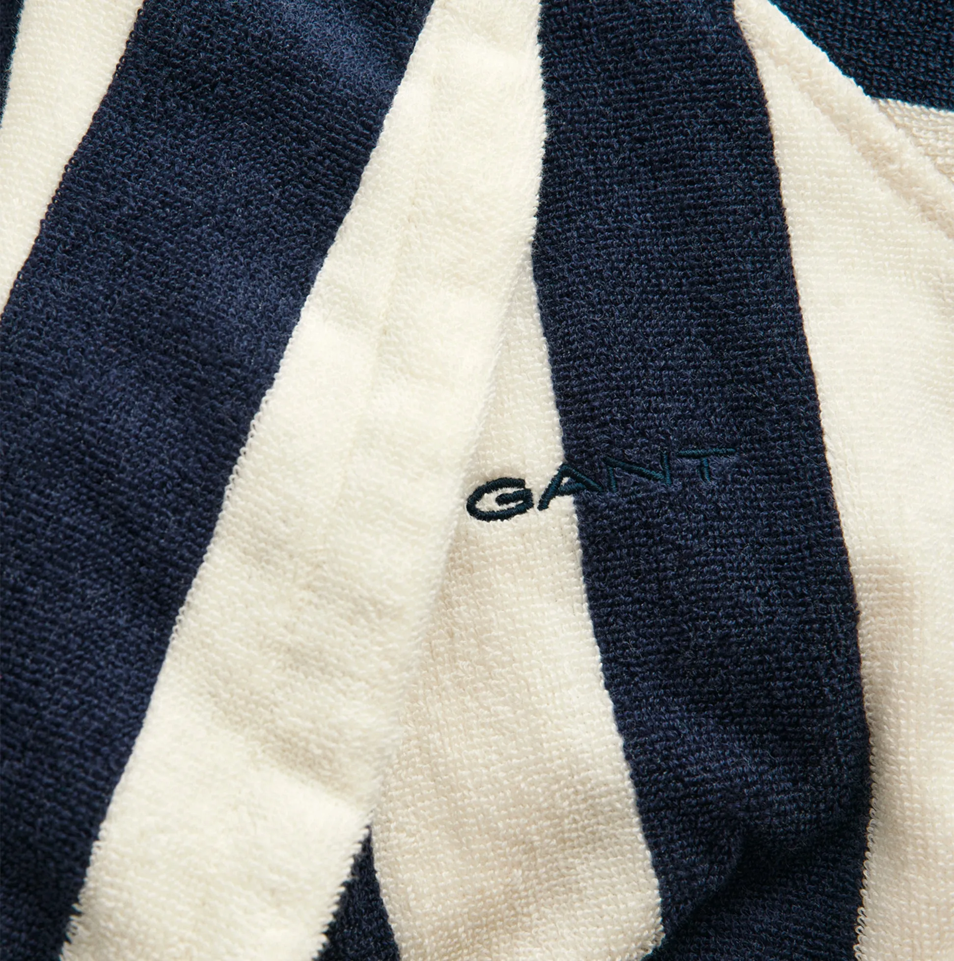 GANT STRIPE Unisex Bathrobe Evening Blue