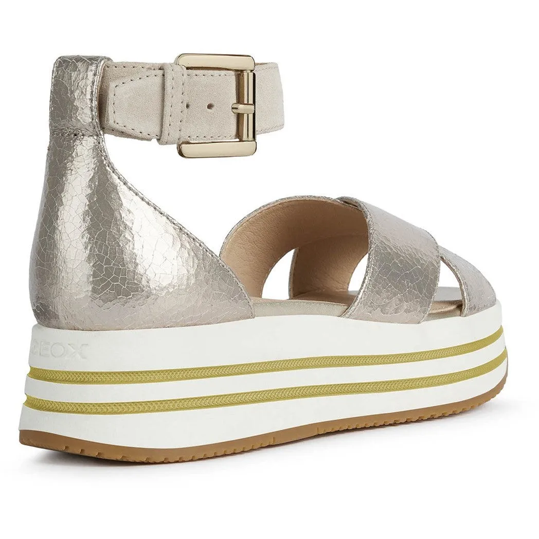 Geox D Kency B Womens Flatform Summer Sandal