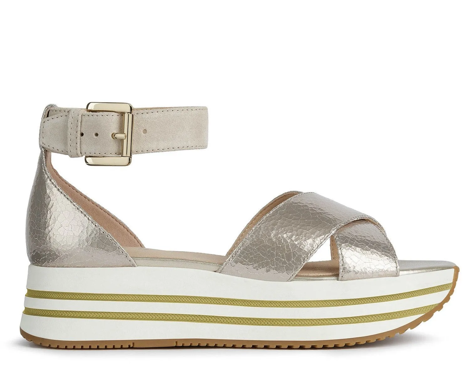 Geox D Kency B Womens Flatform Summer Sandal