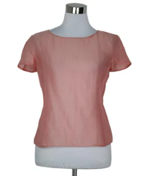 Giorgio Armani Pink Silk Top sz 6