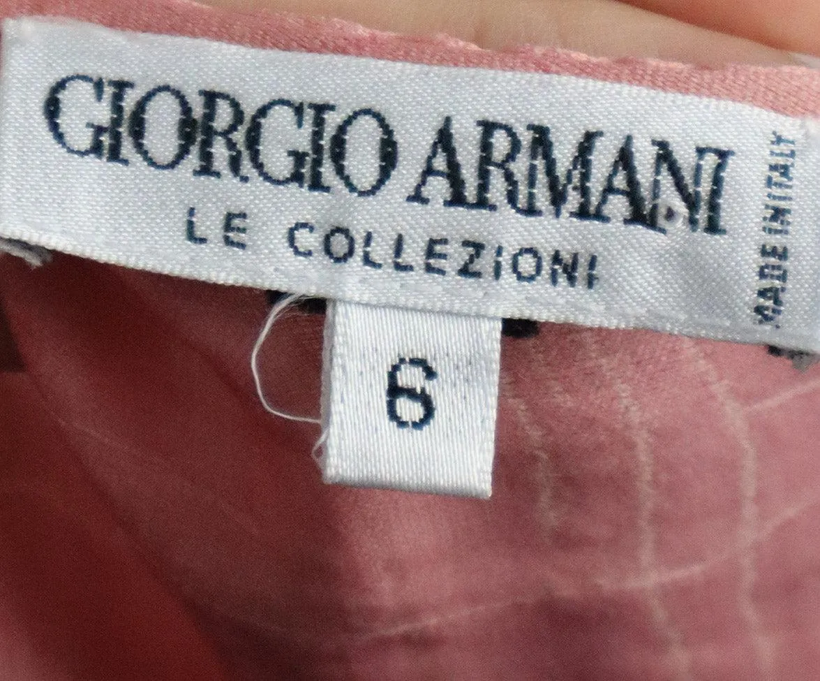 Giorgio Armani Pink Silk Top sz 6