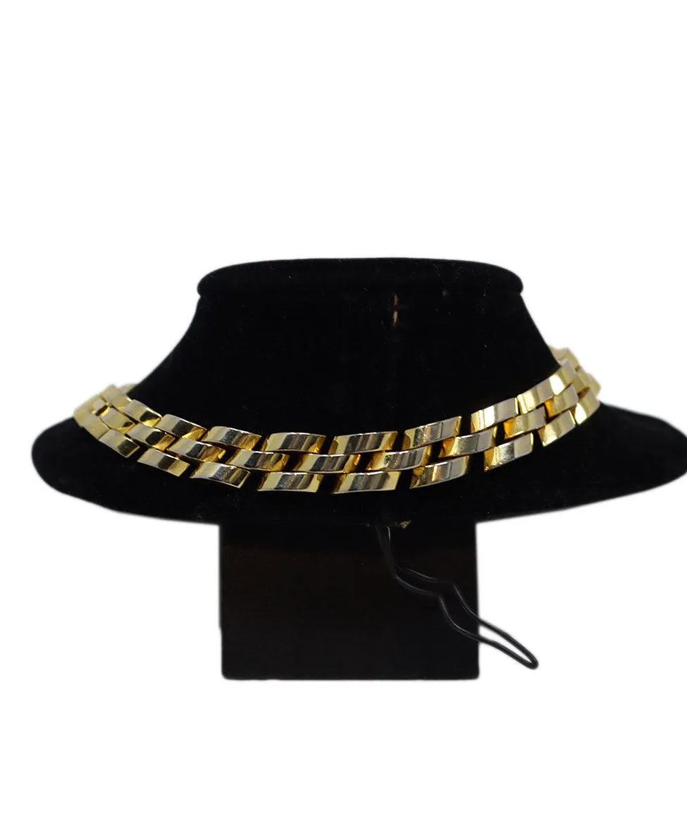 Gold Chain Link Necklace