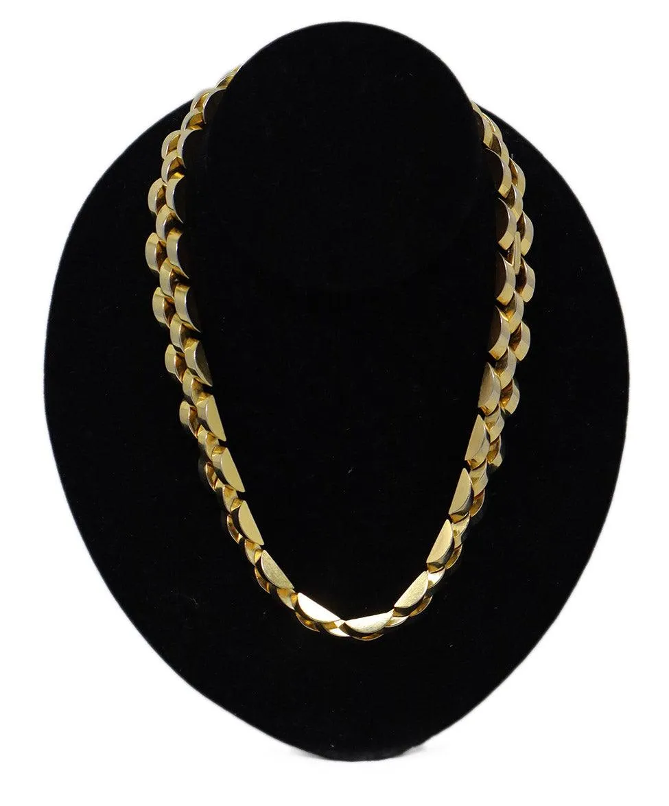 Gold Chain Link Necklace
