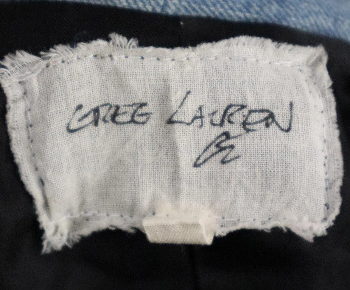 Greg Lauren Navy & White Flannel Jacket sz 2