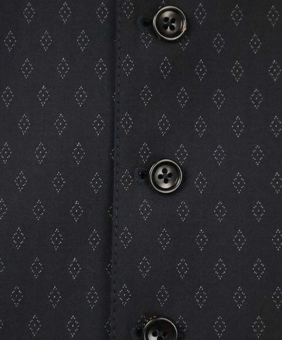 Gucci Navy Print Wool Vest sz 4