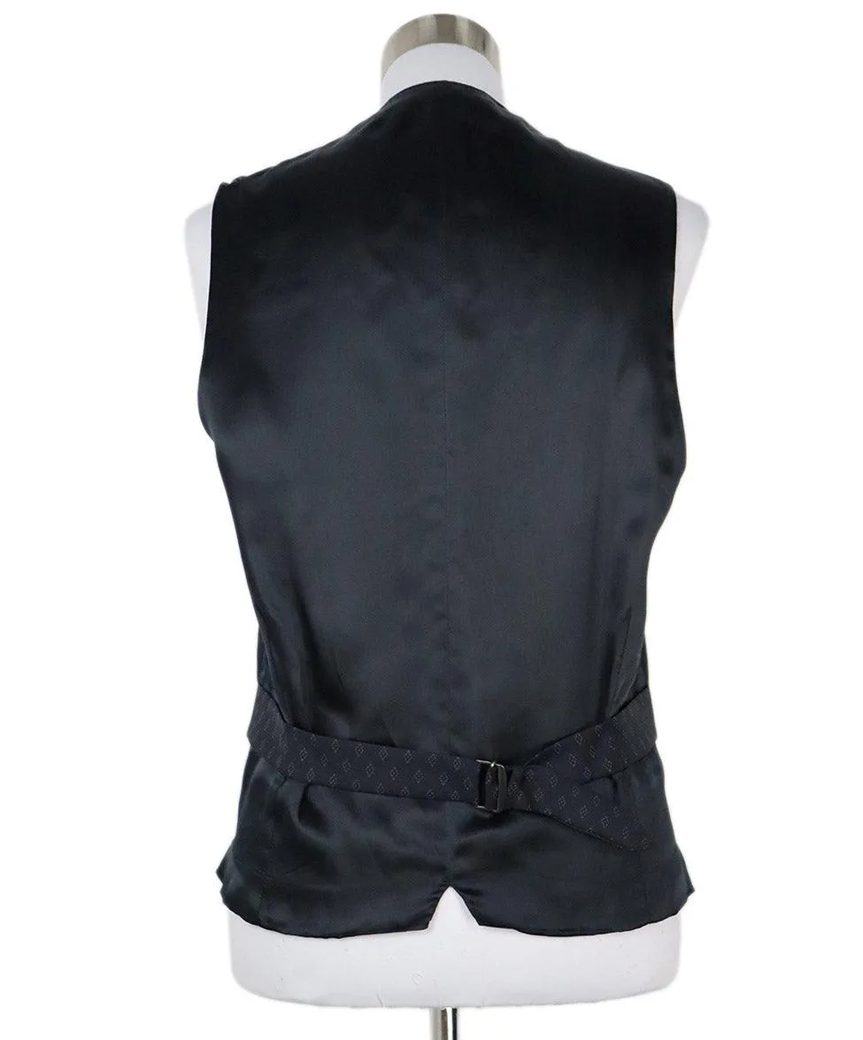 Gucci Navy Print Wool Vest sz 4