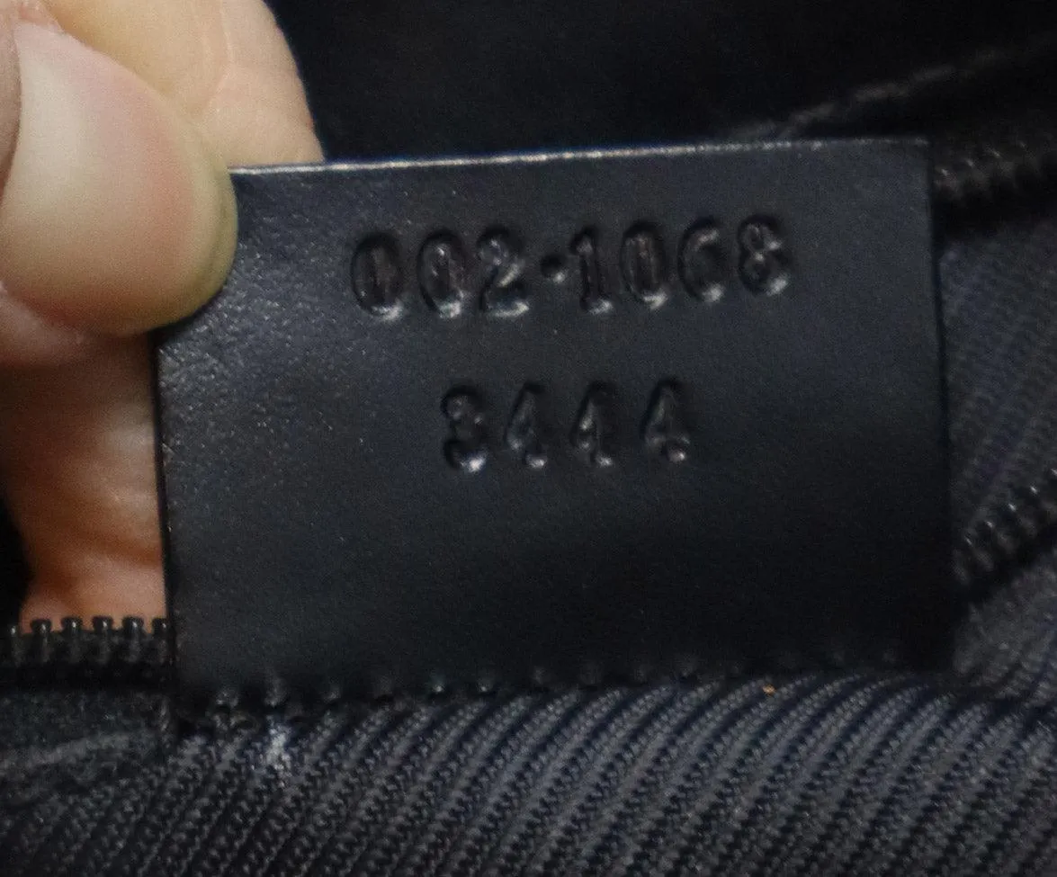 Gucci Vintage Black Monogram Jackie O Bag