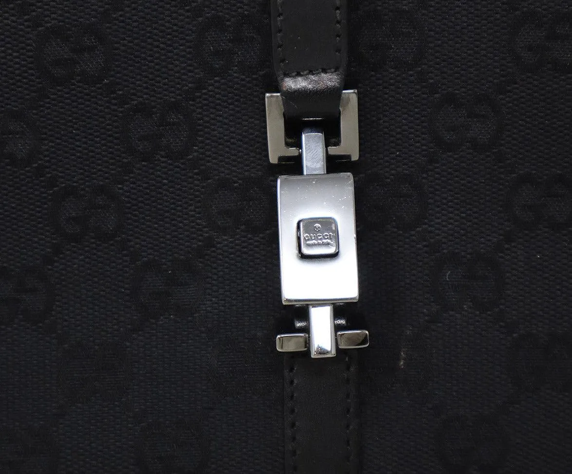 Gucci Vintage Black Monogram Jackie O Bag