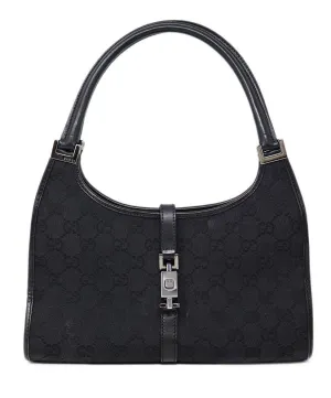 Gucci Vintage Black Monogram Jackie O Bag