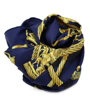Hermes A Contre-Courant Print Scarf